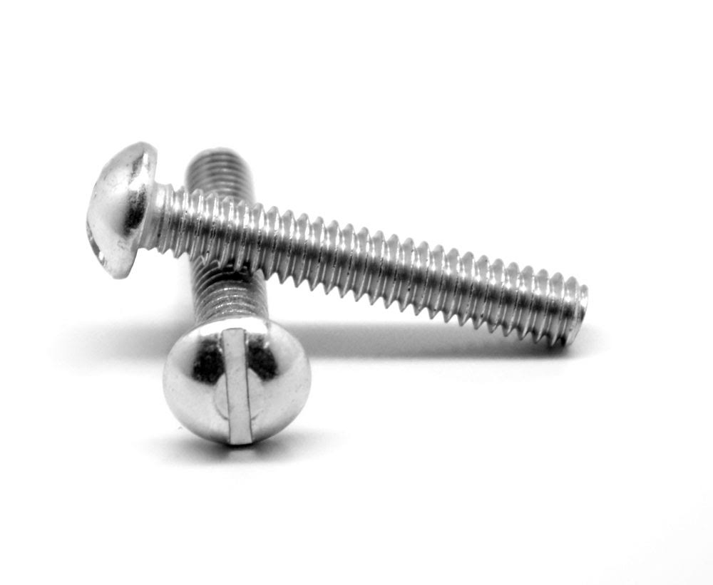 #2-56 x 1/2 Coarse Thread Machine Screw Slotted Round Head Stainless Steel 18-8 MNM1_H3HJM33